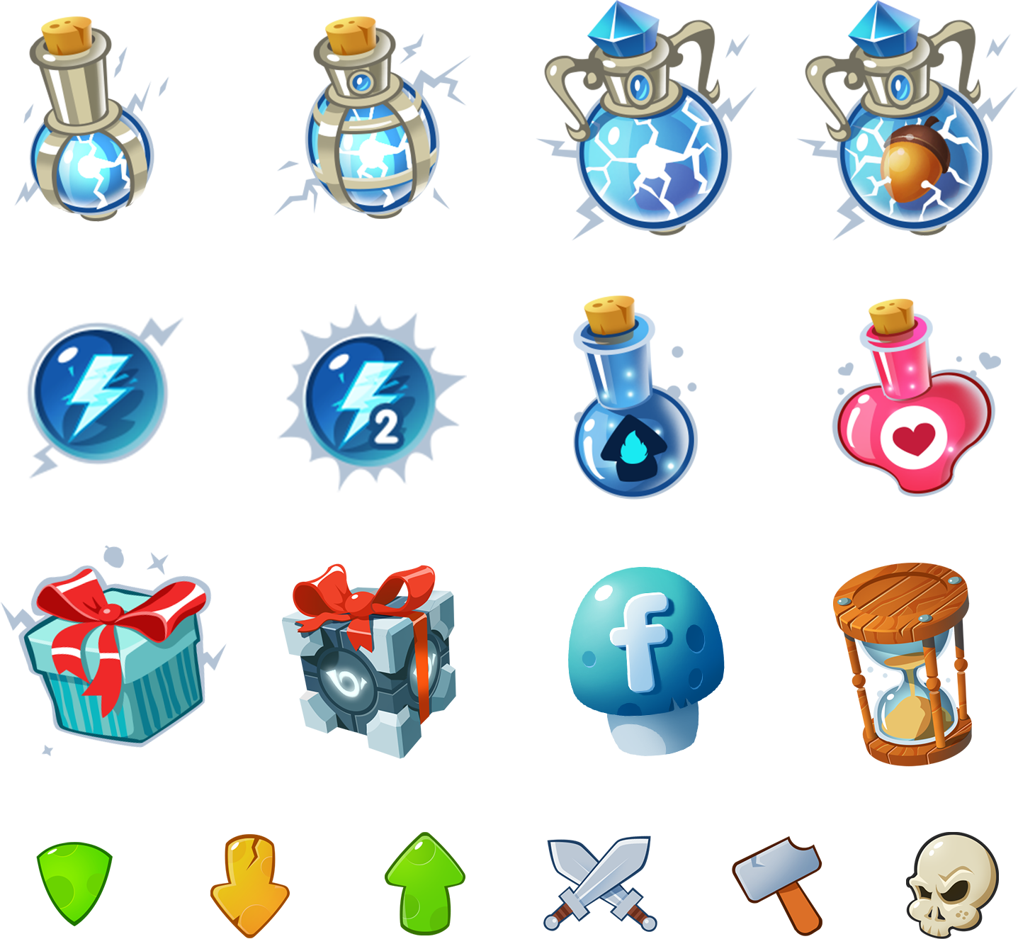 Icons and boosters