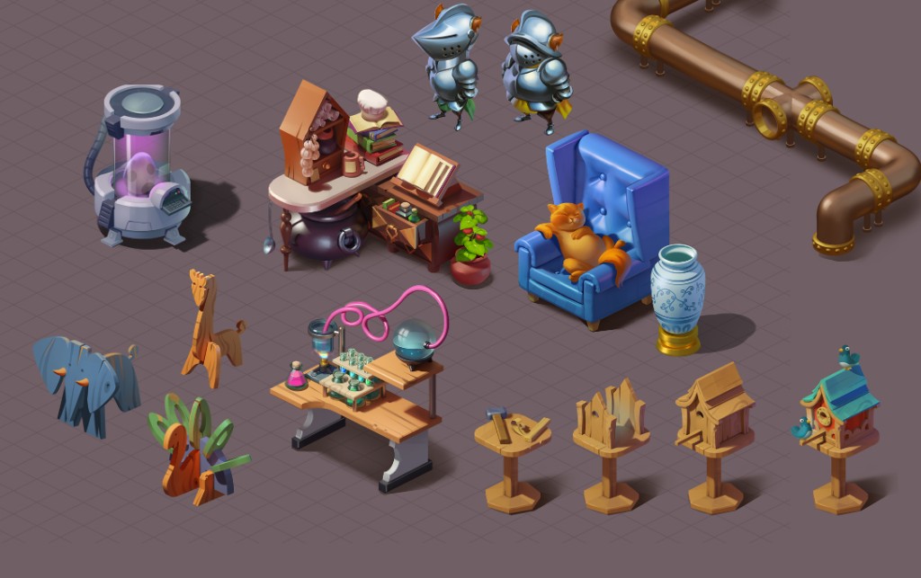 Isometric props